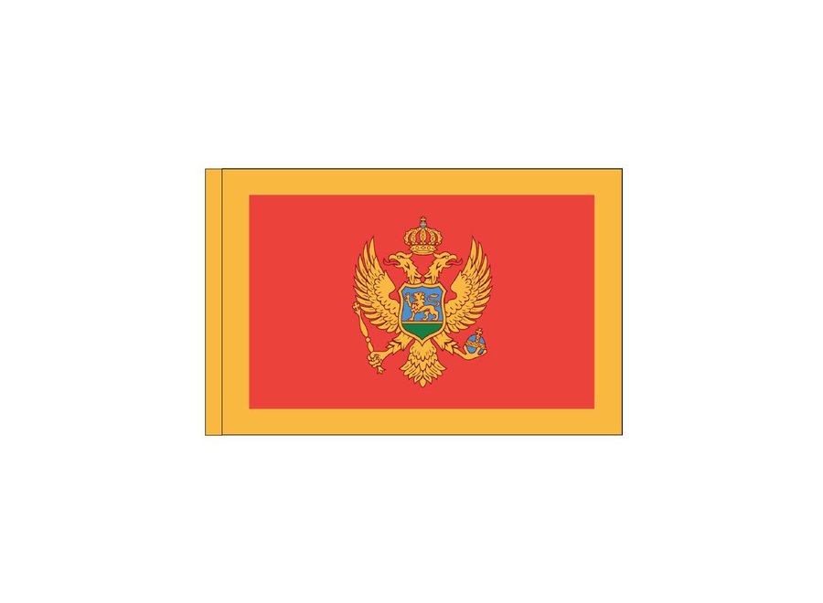 Montenegro Flag with Polesleeve