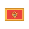 Montenegro Flag with Polesleeve & Fringe