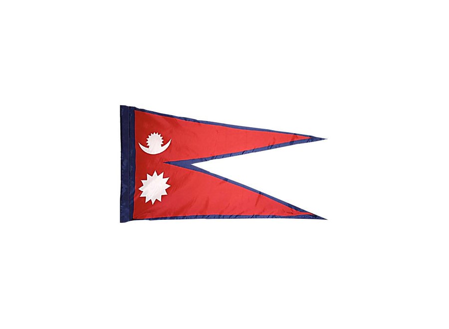 Nepal Flag with Polesleeve