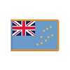 Tuvalu Flag with Polesleeve & Fringe