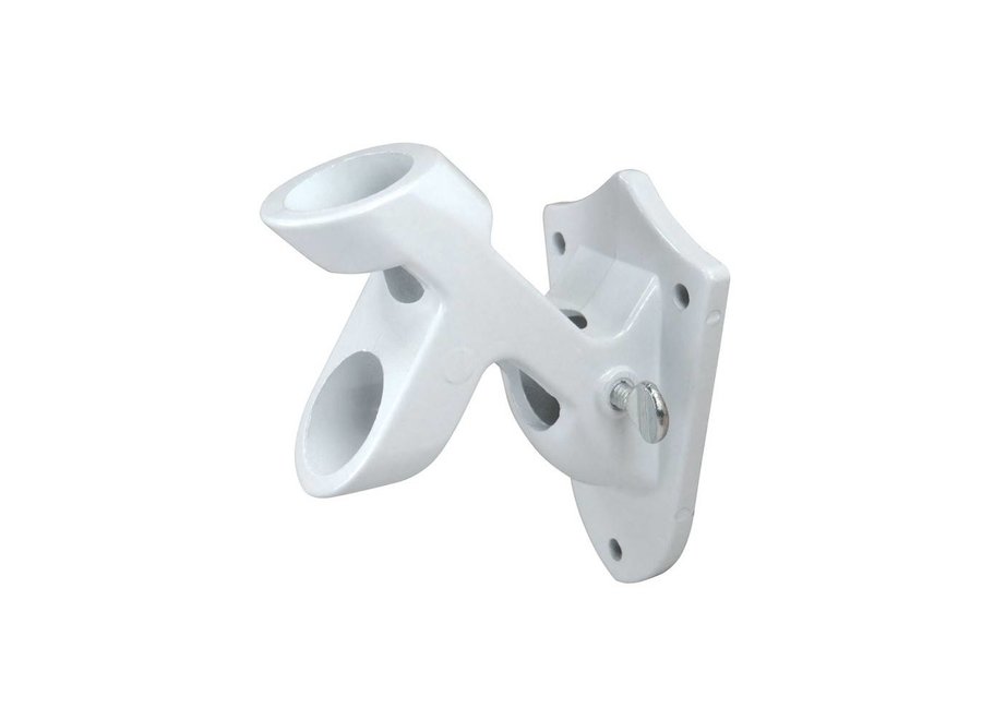 White 2-Option Bracket for 1 in. Diameter Flagpole