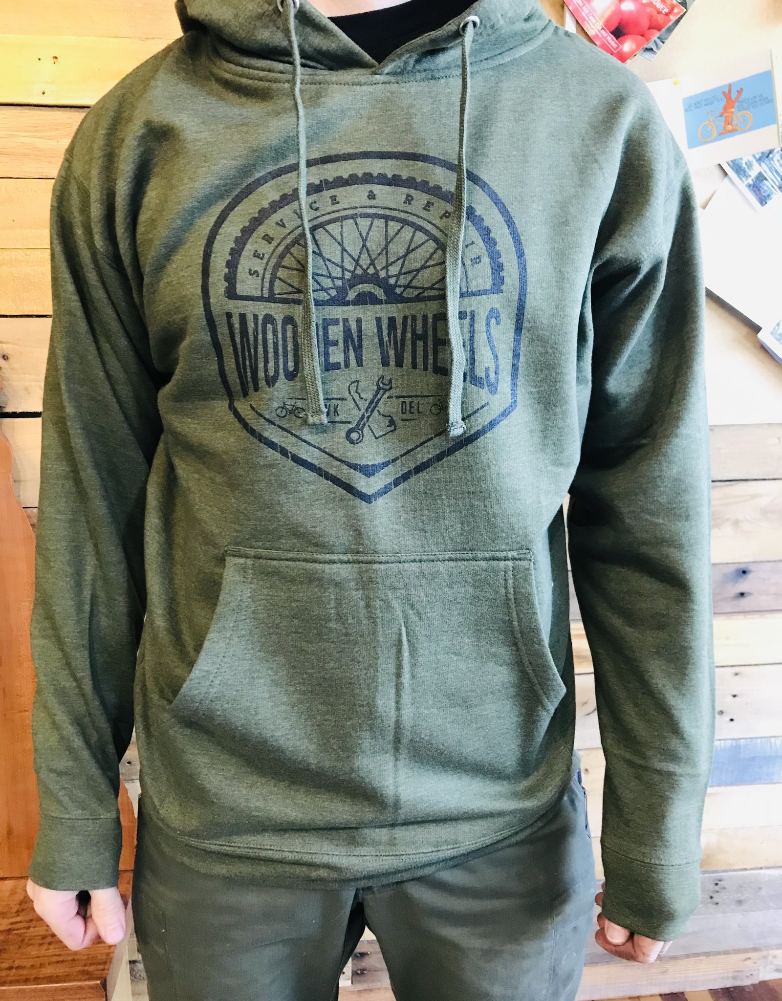 Wooden Wheels Hoodie GREEN