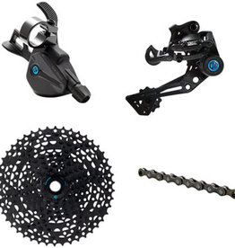 BOX BOX Three Prime 9 Wide Multi Shift Groupset - Wide Rear Derailleur, 11-46t Cassette, Multi Shift Shifter, Prime 9 Chain