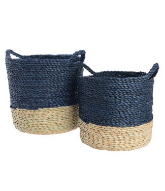 Panier en maïs - marine (petit) 12"