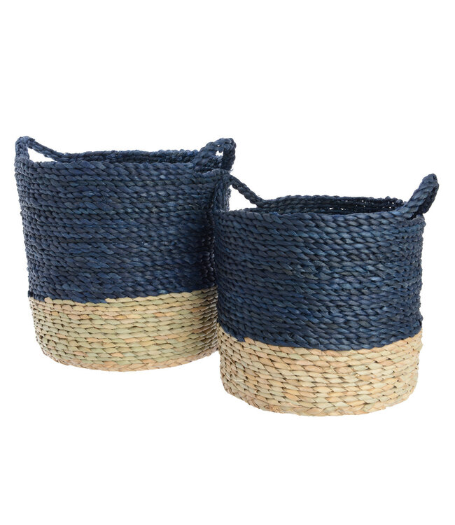 Panier en maïs - marine (grand) 14"
