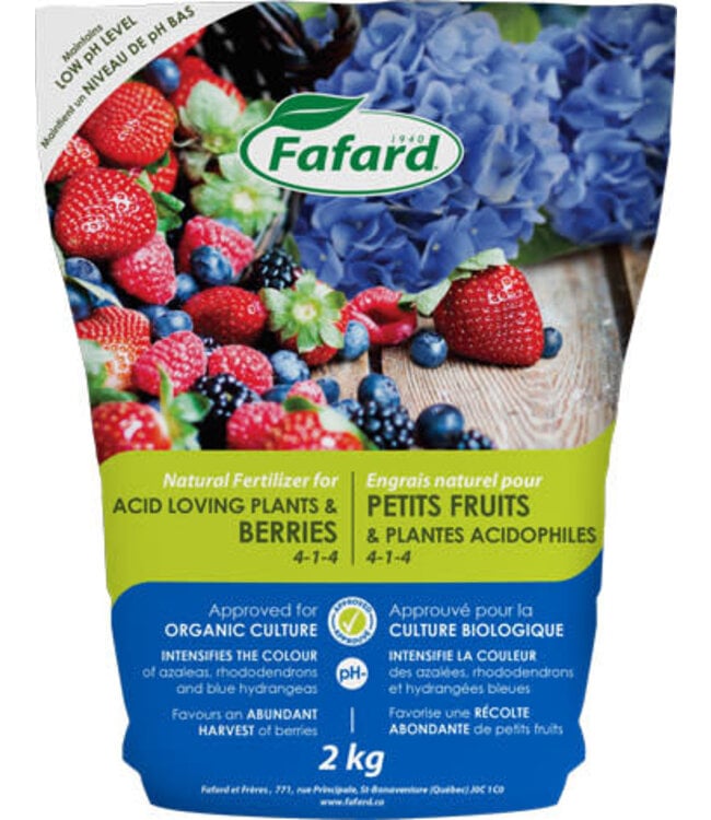Engrais petits fruits et plantes acidophiles