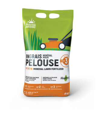 Passion Jardins Engrais minéral pour pelouse (10-0-15) Étape 3