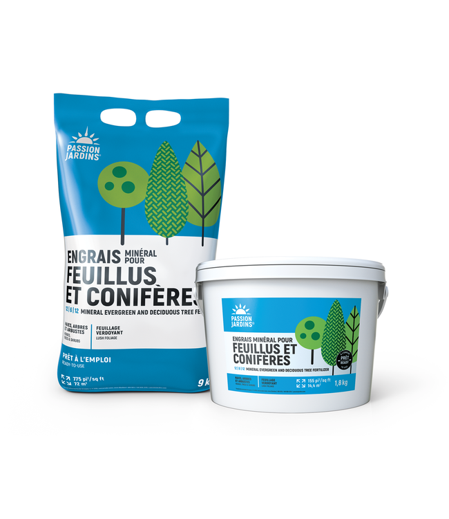 Engrais feuillus et conifères 12-6-12 | Vitalité et feuillage luxuriant