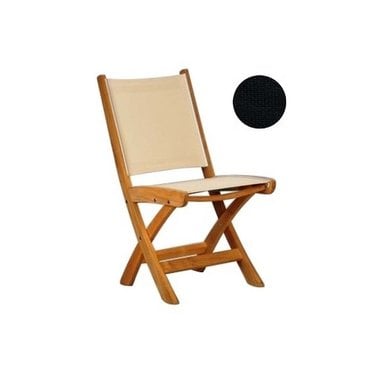 Kingsley Bate St-Tropez - Chaise sans bras pliante noir