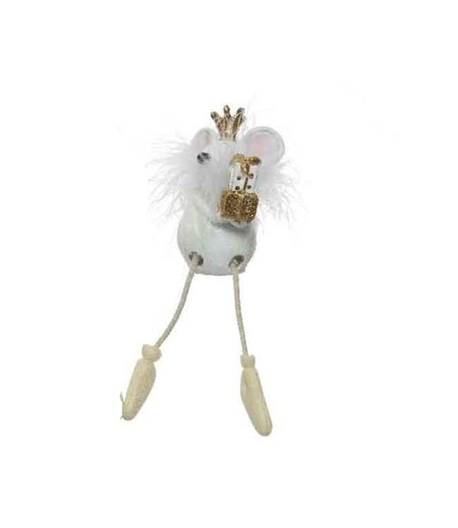 Souris cadeau or