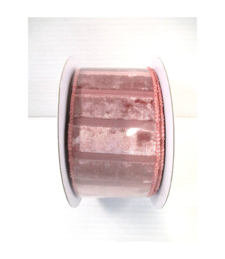 Ruban rose velours satiné