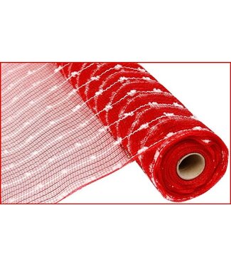 Tulle rouge blanc snowball