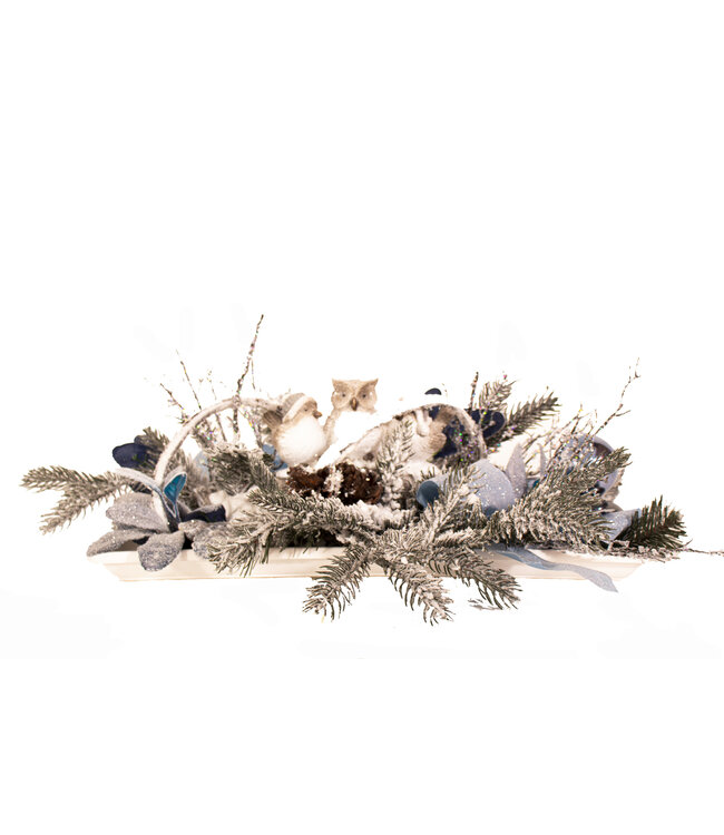 Arrangement centre de table Hiver Doux