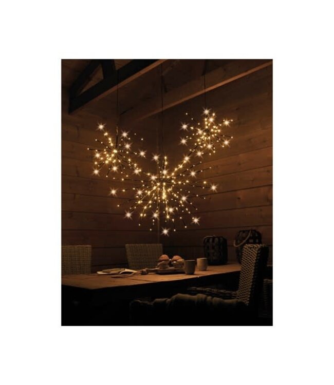 Étoile lumineuse DEL 160L classic fil noir (27 pouces)