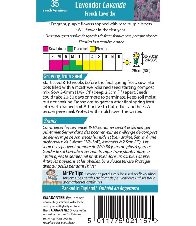 Mr. Fothergill's Lavande French Lavender