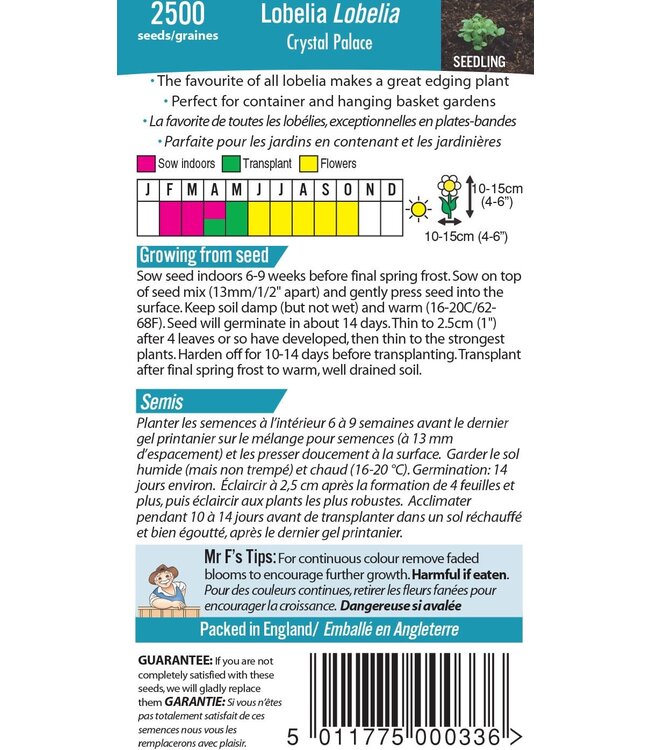 Mr. Forthergill's Lobelia Crystal Palace