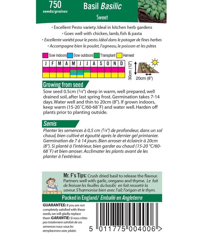 Mr. Forthergill's Basilic Sucre