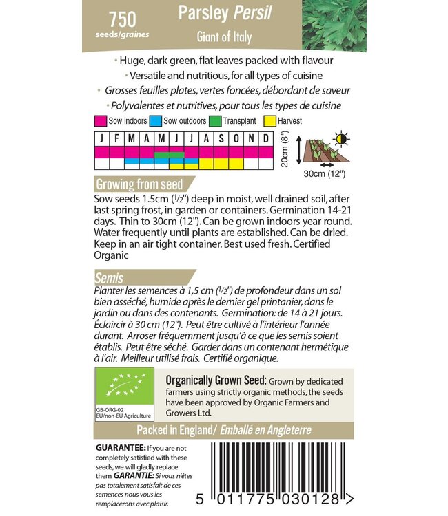 Mr. Forthergill's Persil Geant de Italie Bio