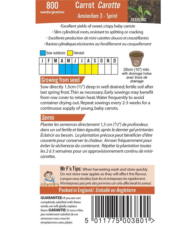 Mr. Fothergill's Carotte Amsterdam 3 Sprint