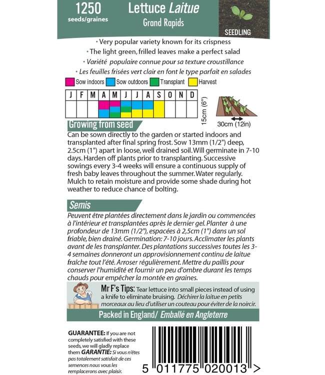 Mr. Fothergill's Laitue Grand Rapids