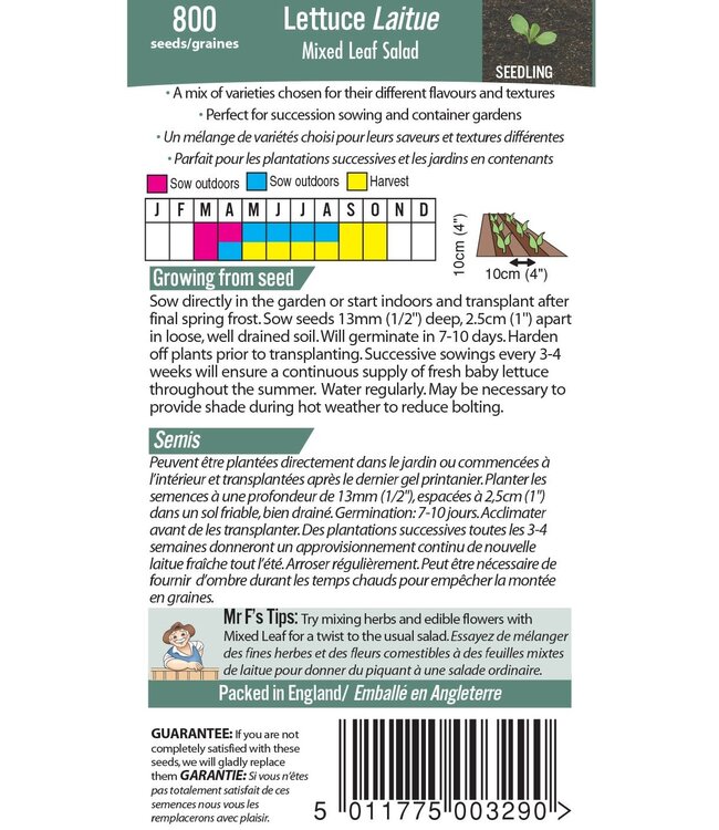 Mr. Fothergill's Laitue Mixed Leaf Salad