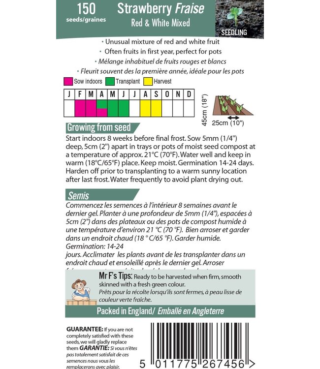Fraise Red & White Mixed