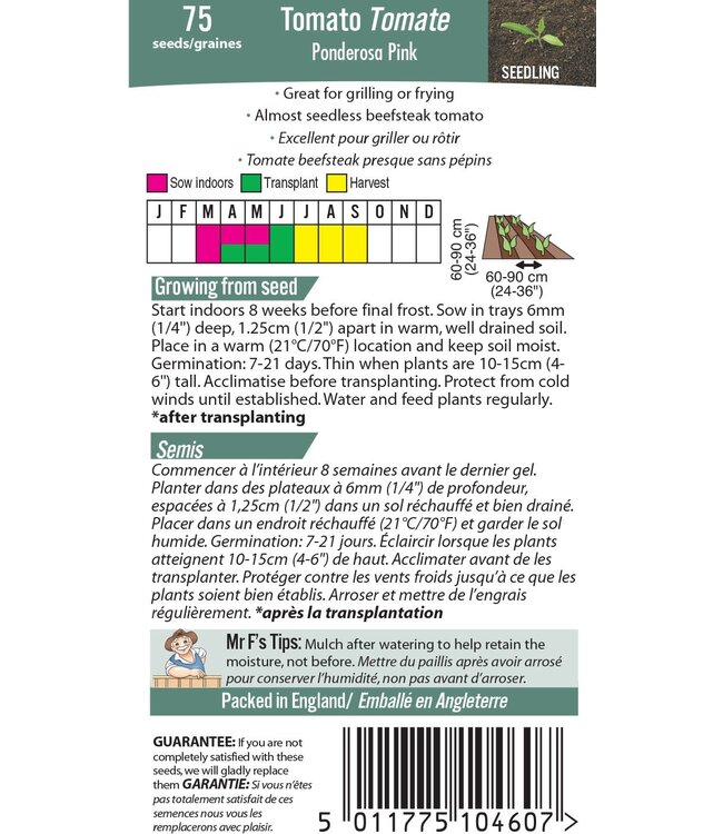 Mr. Forthergill's Tomate Ponderosa Pink