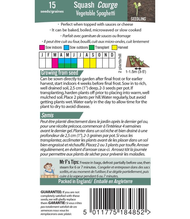 Mr. Fothergill's Courge Spaghetti