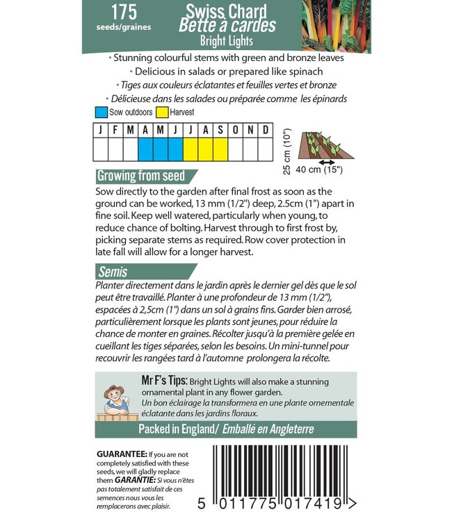 Mr. Forthergill's Bette à Cardes Bright Lights