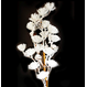 tige de fleurs blanches et cocottes 60cm