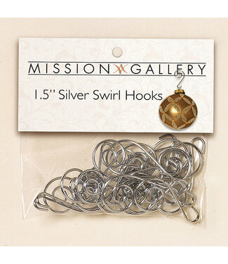 Crochet argent pour ornements