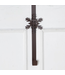 Support de couronne flocon métal brun rustique 15po