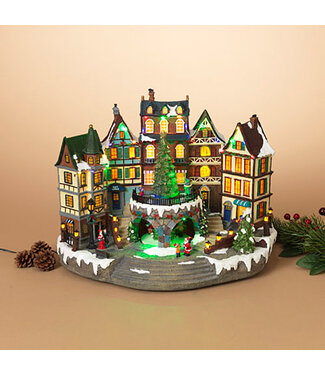 Village musical et illuminé 15,5 po