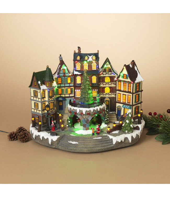 Village musical et illuminé 15,5 po