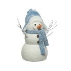 Bonhomme de neige avec tuque/foulard bleu 11 po