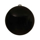Boule plastique noir uni brillant 20cm