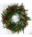 couronne eucalyptus avec baies rouge et cocottes