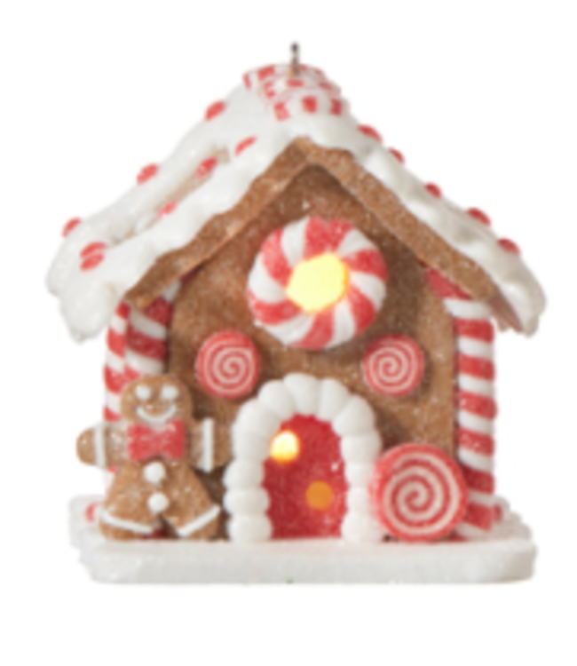 Ornement maison pain d'épices 3,25 pouces