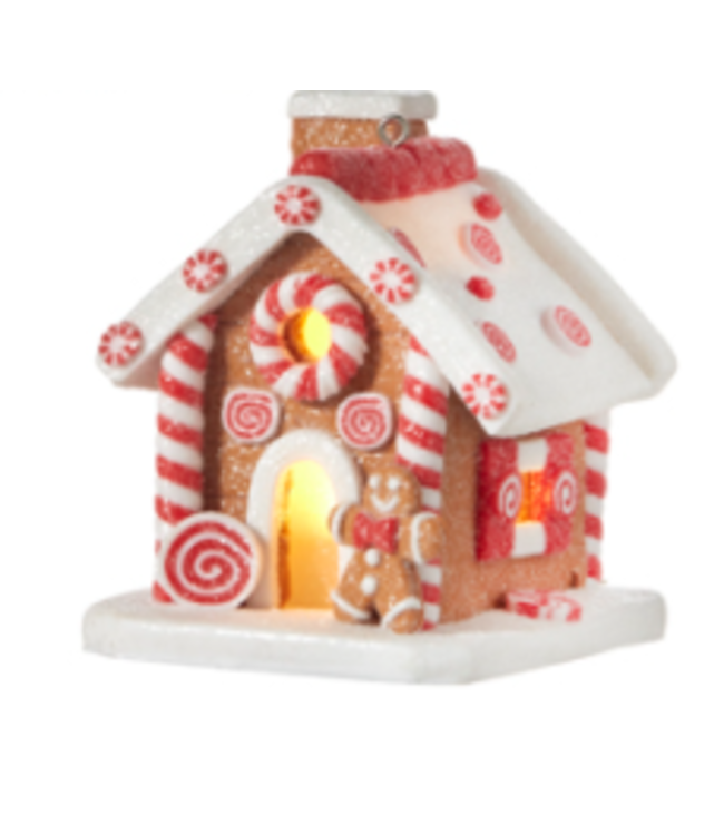 Ornement maison pain d'épices 3,25 pouces