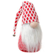 Père-Noël chapeau carrelé rouge et blanc