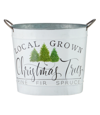 Seau "Local grown Christmas Trees"