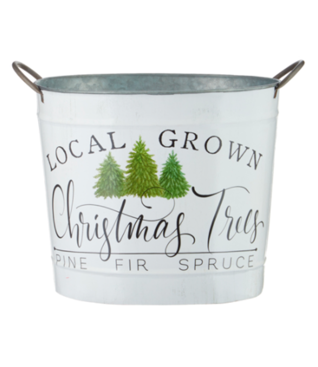 Seau "Local grown Christmas Trees"
