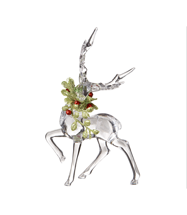 Renne en crystal avec couronne 4 po