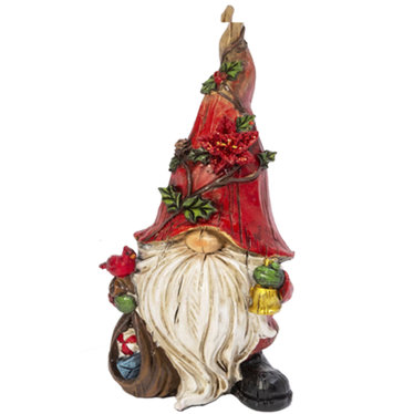 Gnome de Noël avec son sac de cadeaux 6,1 po