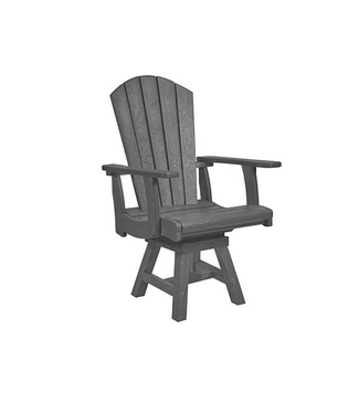 CRP Products Fauteuil de jardin pivotant avec bras