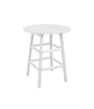 CRP Products Table Comptoir Ronde en Plastique Recyclé