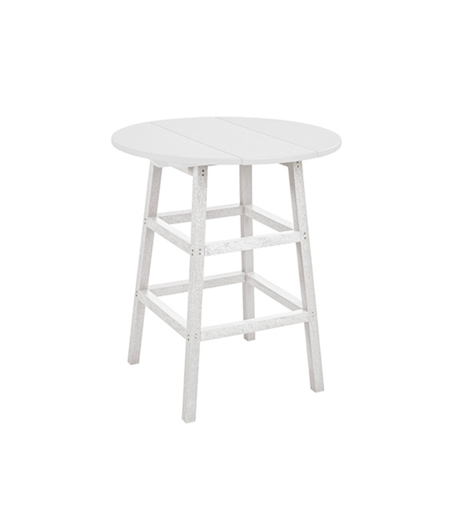 Table Comptoir Ronde en Plastique Recyclé | Élégance Durable pour votre Espace Extérieur