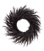 Couronne de pampas noir