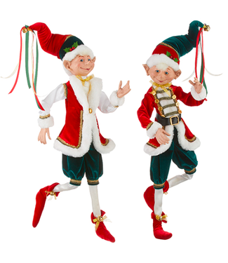 Lutin traditionnel rouge et vert
