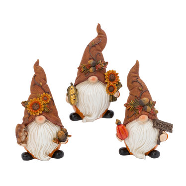 Figurine de gnome d'automne